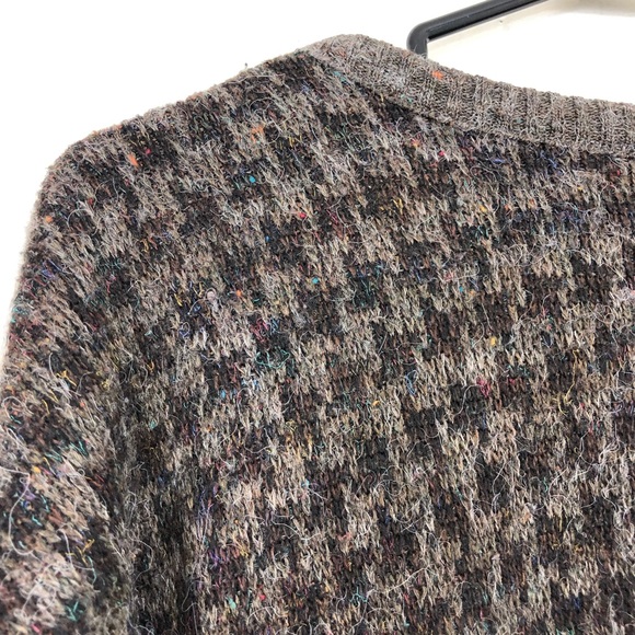 Vintage Mohair Wool Houndstooth Bird Crewneck Sz M - Picture 7 of 12